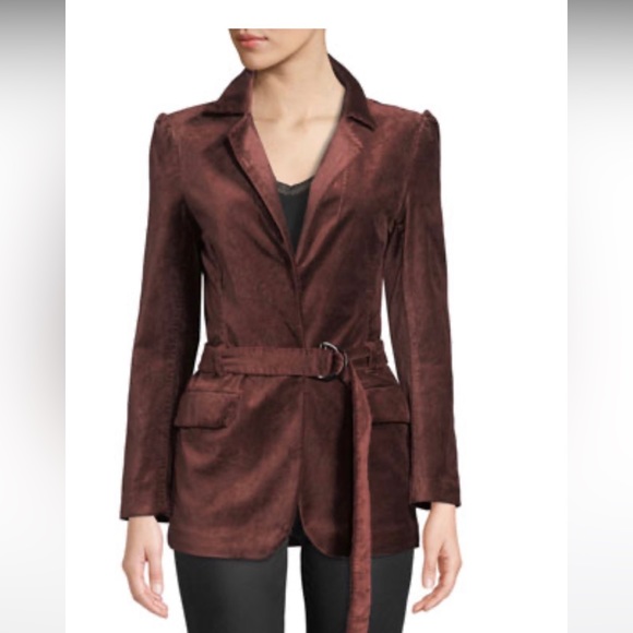 Preppy Paige Blazer - Dark Red - Picture 1 of 4